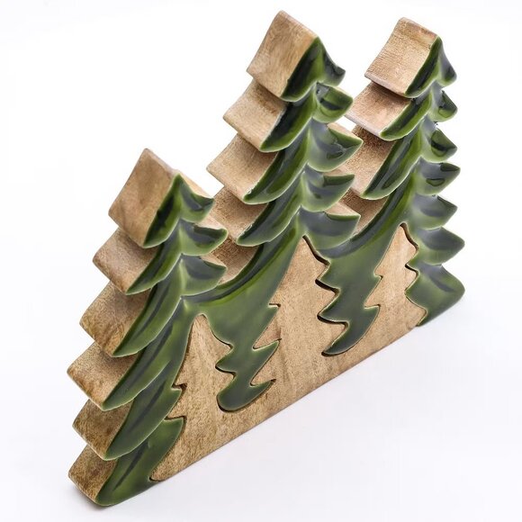Lost in the Forrest - Three Trees 3D Wooden Decoration - 20x23cm - Picture 2 of 2